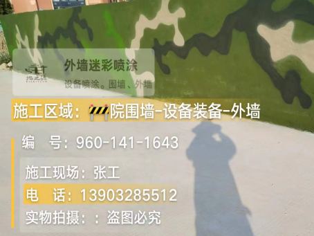 株洲 迷彩漆喷涂价格（按平方米计费）